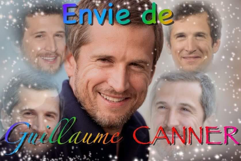 Le me Envie de Guillaume Canner, avec de multiples têtes de l'acteur qui sourit.